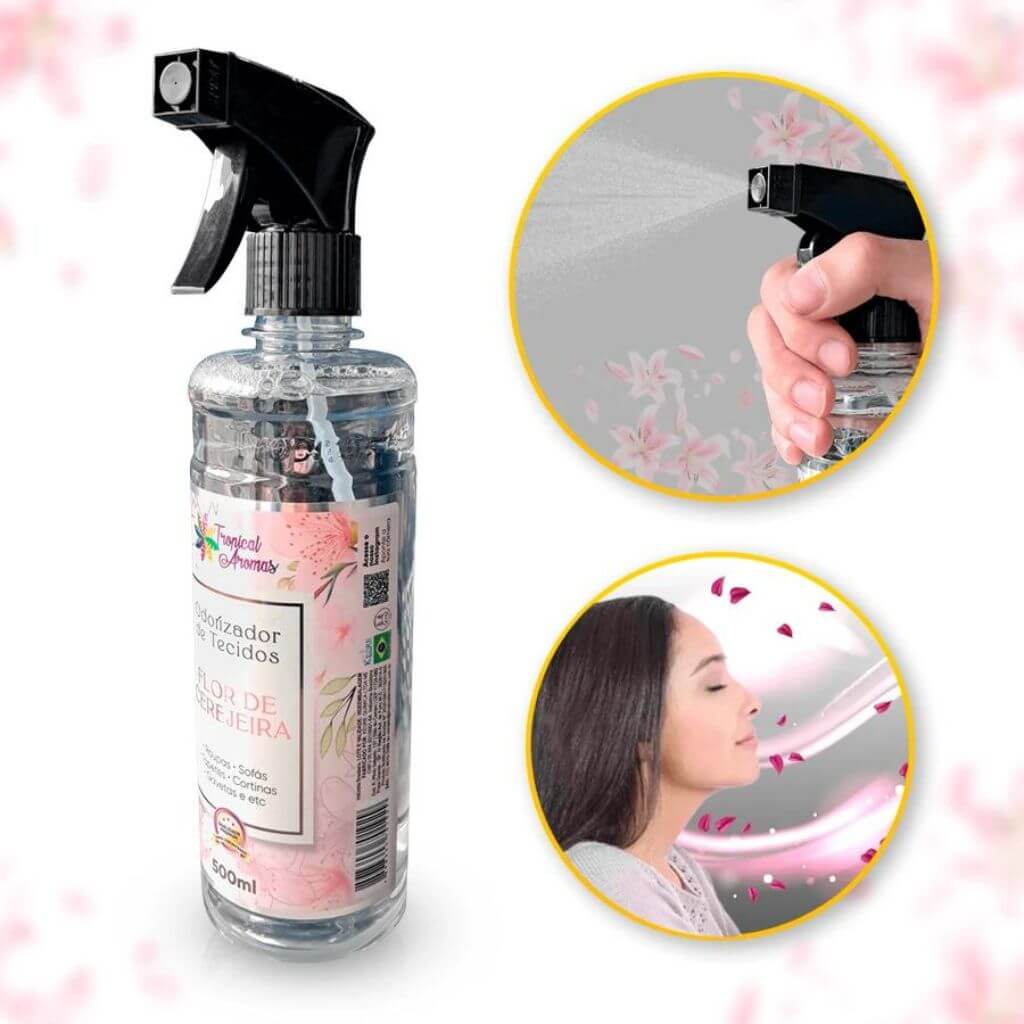 Aromatizador Spray 500ml - Transforme suas Roupas e Ambientes com Frescor Duradouro