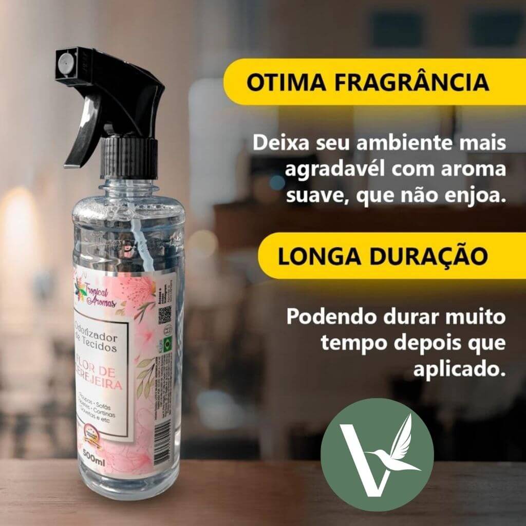 Aromatizador Spray 500ml - Transforme suas Roupas e Ambientes com Frescor Duradouro