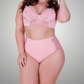 Conjunto Lingerie Cós Alto - Plus Size