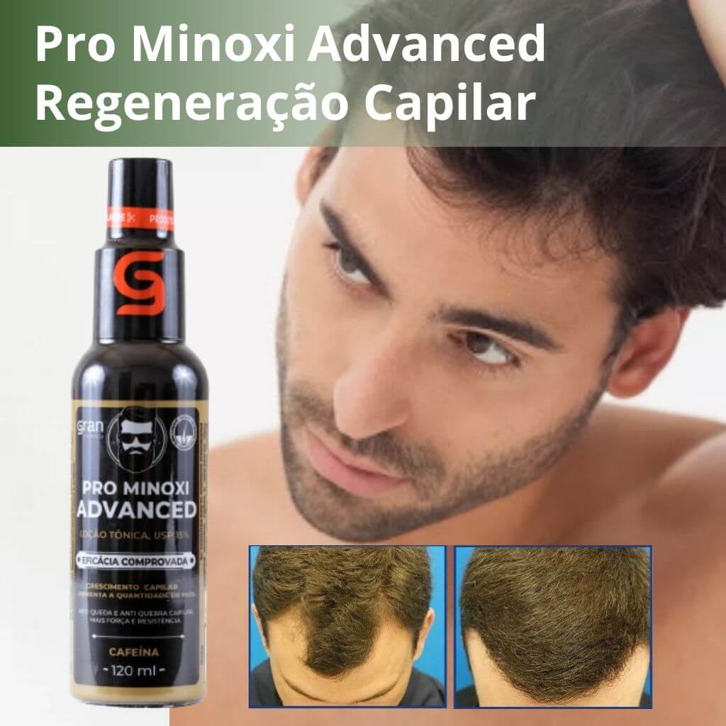 Kit 2 Pro Minoxi para Crescimento Barba Cabelo e Sobrancelha