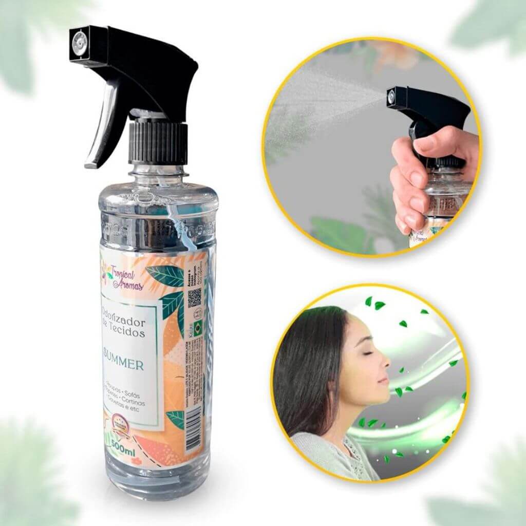 Aromatizador Spray 500ml - Transforme suas Roupas e Ambientes com Frescor Duradouro