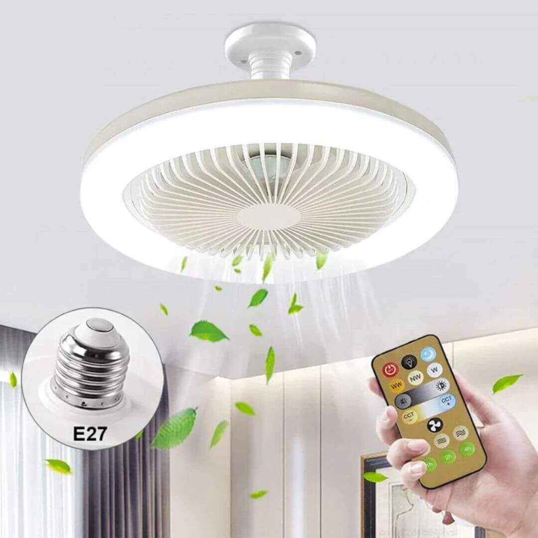 Luminária LED com Ventilador COMPRE 1 LEVE 2