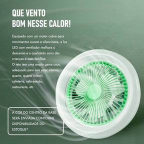 Luminária LED com Ventilador COMPRE 1 LEVE 2